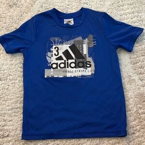 Adidas Kids Royal Blue Graphic Tee